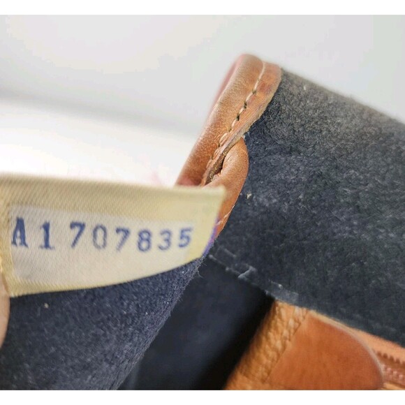 Dooney & Bourke Vintage Black Brown AWL Leather Messenger Crossbody Bag USA - Picture 12 of 13